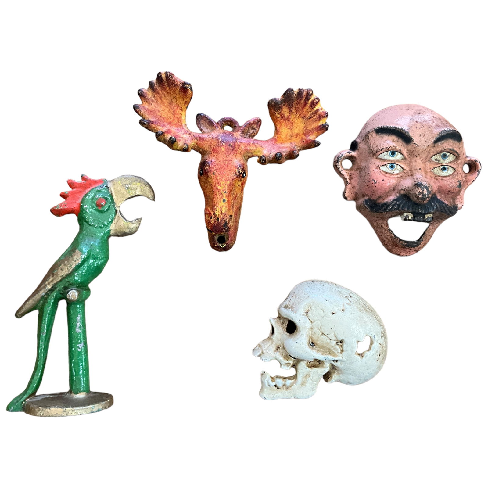 Cast Iron Bottle Openers, Lot of 4 (1 of 3)