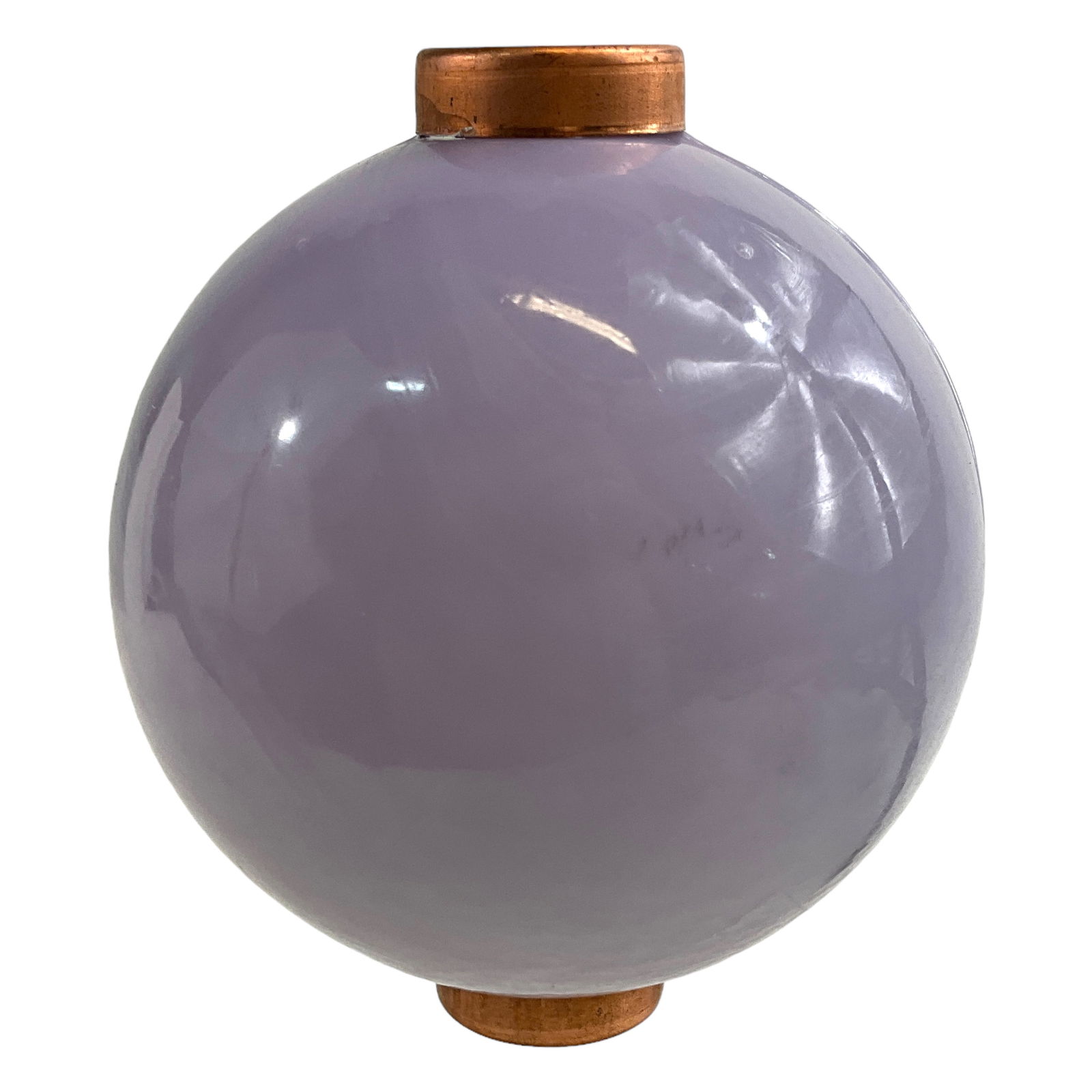 Lightning Ball, Lavender Milk Glass (1 of 2)