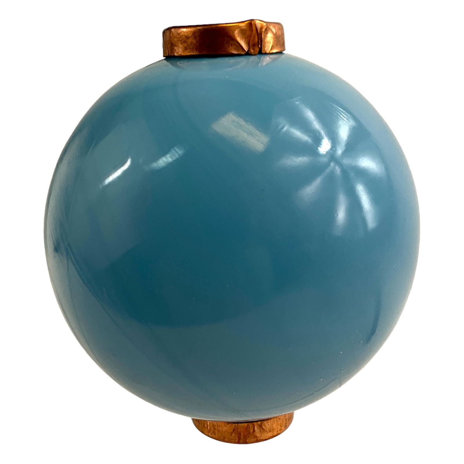Lightning Ball, Blue Milk Glass (1 of 2)