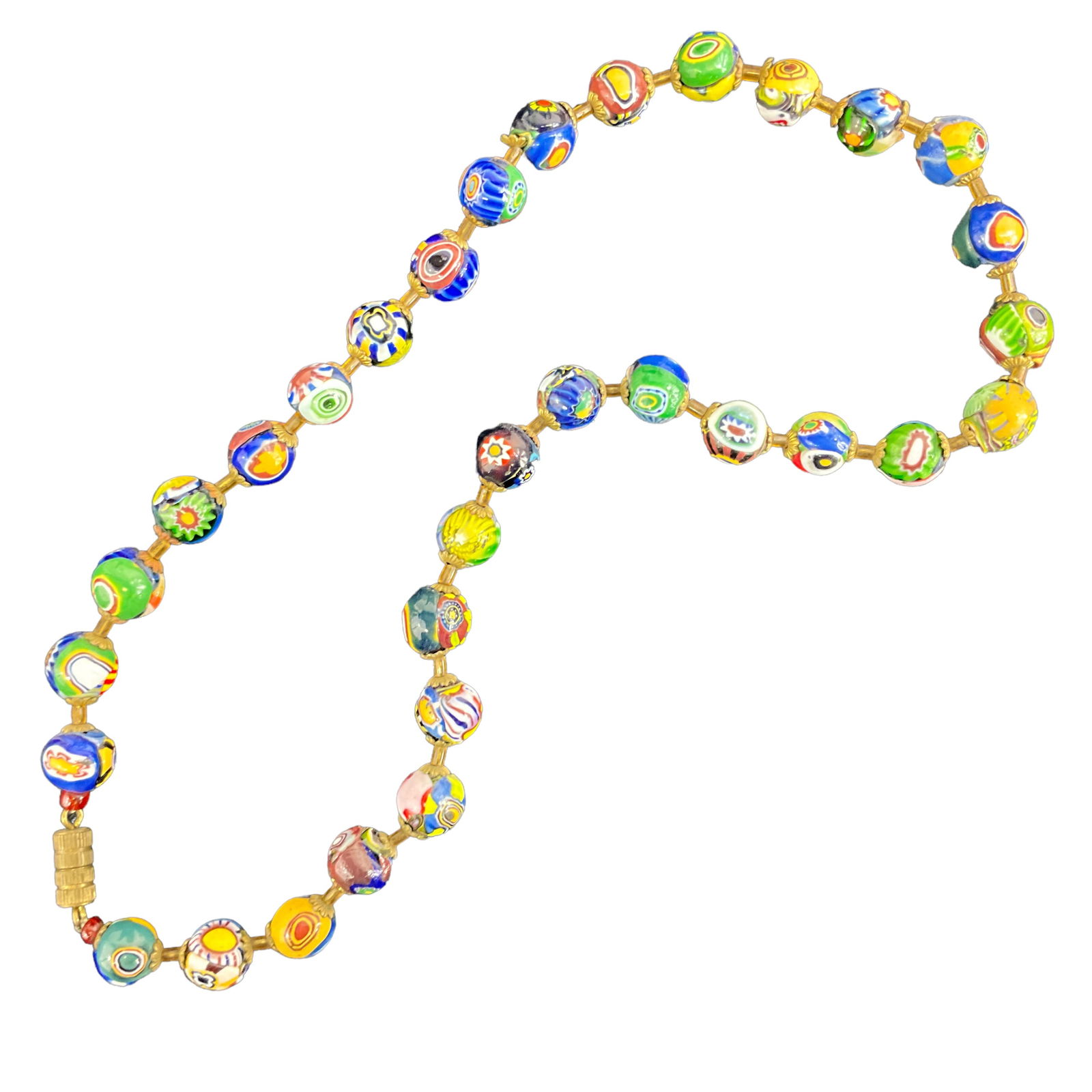 Millefiori Bead Necklace, 16" (1 of 3)