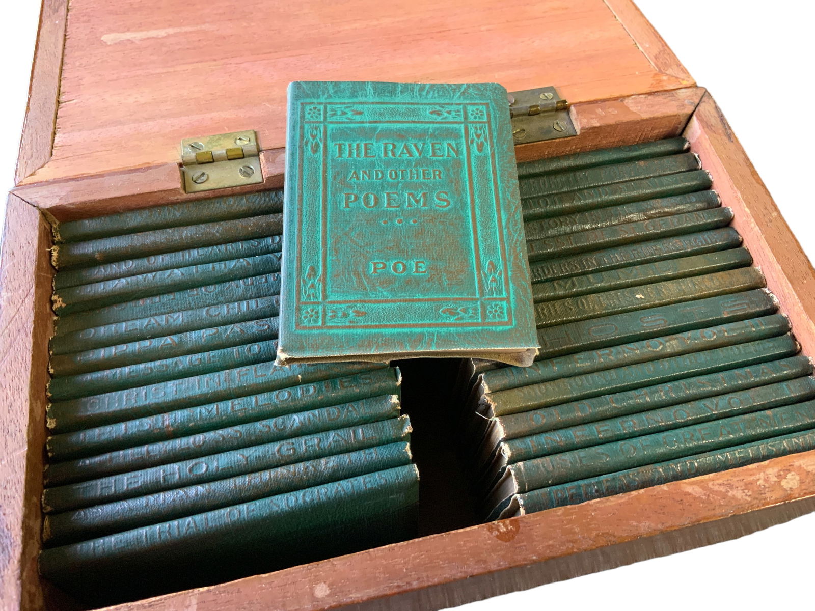 Little Leather Library Company Books, Set of 30 in Wood Chest (1 of 5)