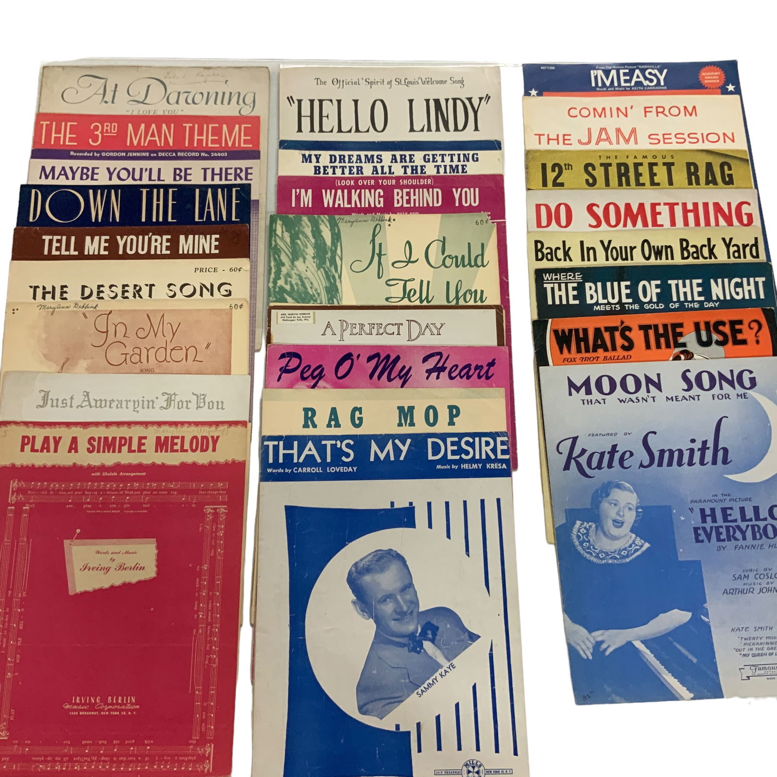 Vintage Sheet Music Lot, Assorted (1 of 1)