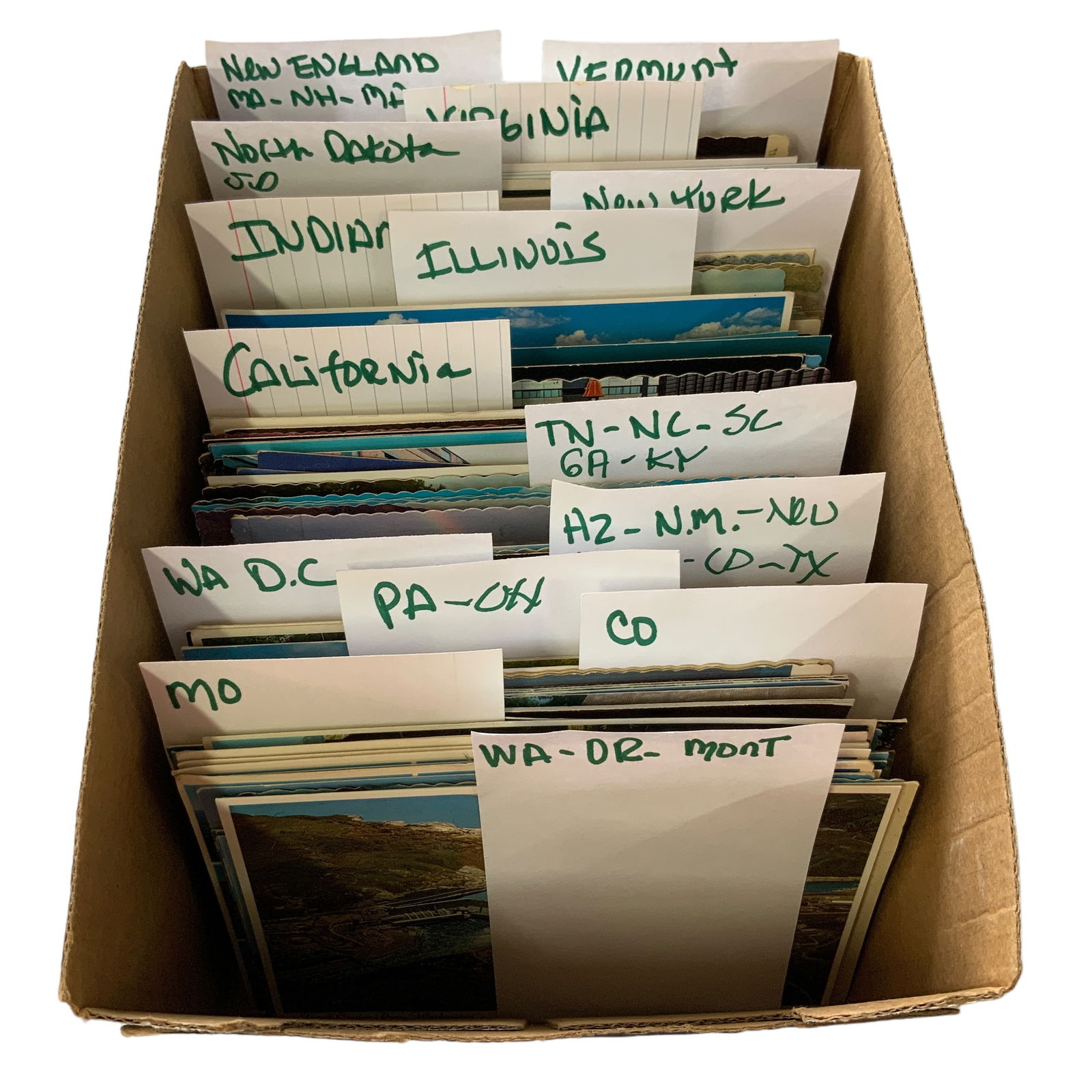 Vintage Postcards, Multi State Box Lot (1 of 2)