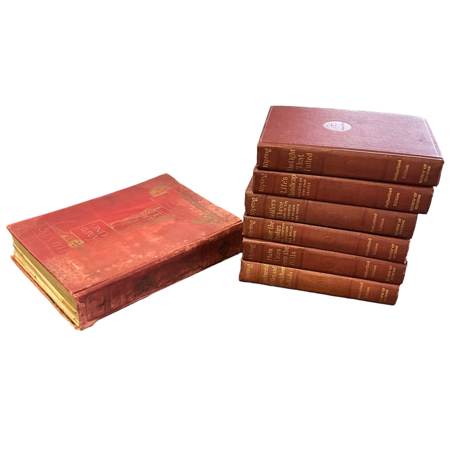 Rudyard Kipling, Collected Verse and Other Books Collection, Lot of 7 (1 of 13)