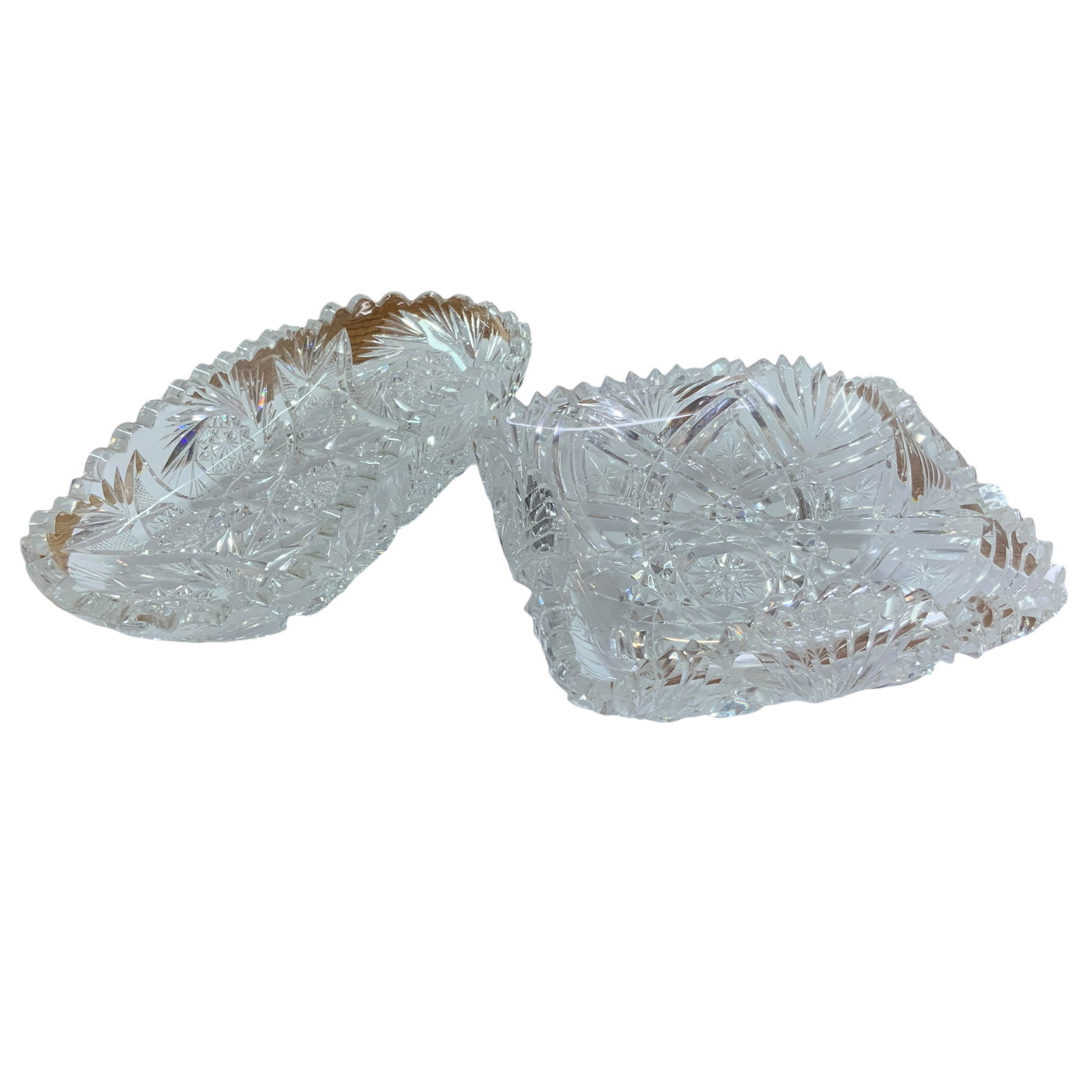 Cut Glass Bowls/Candy Dishes, Lot of 2 (1 of 11)