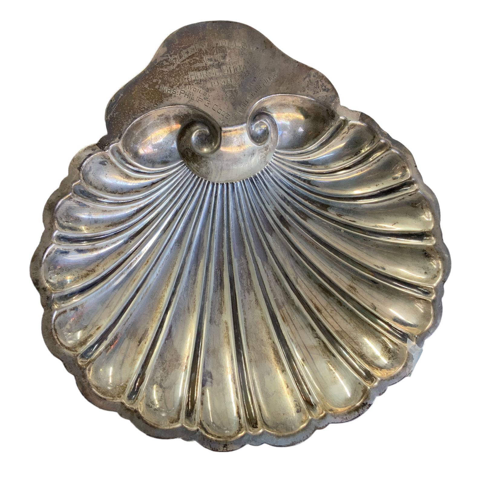 Vintage Revere Footed Sterling Bowl, Shell, Trophy (1 of 5)