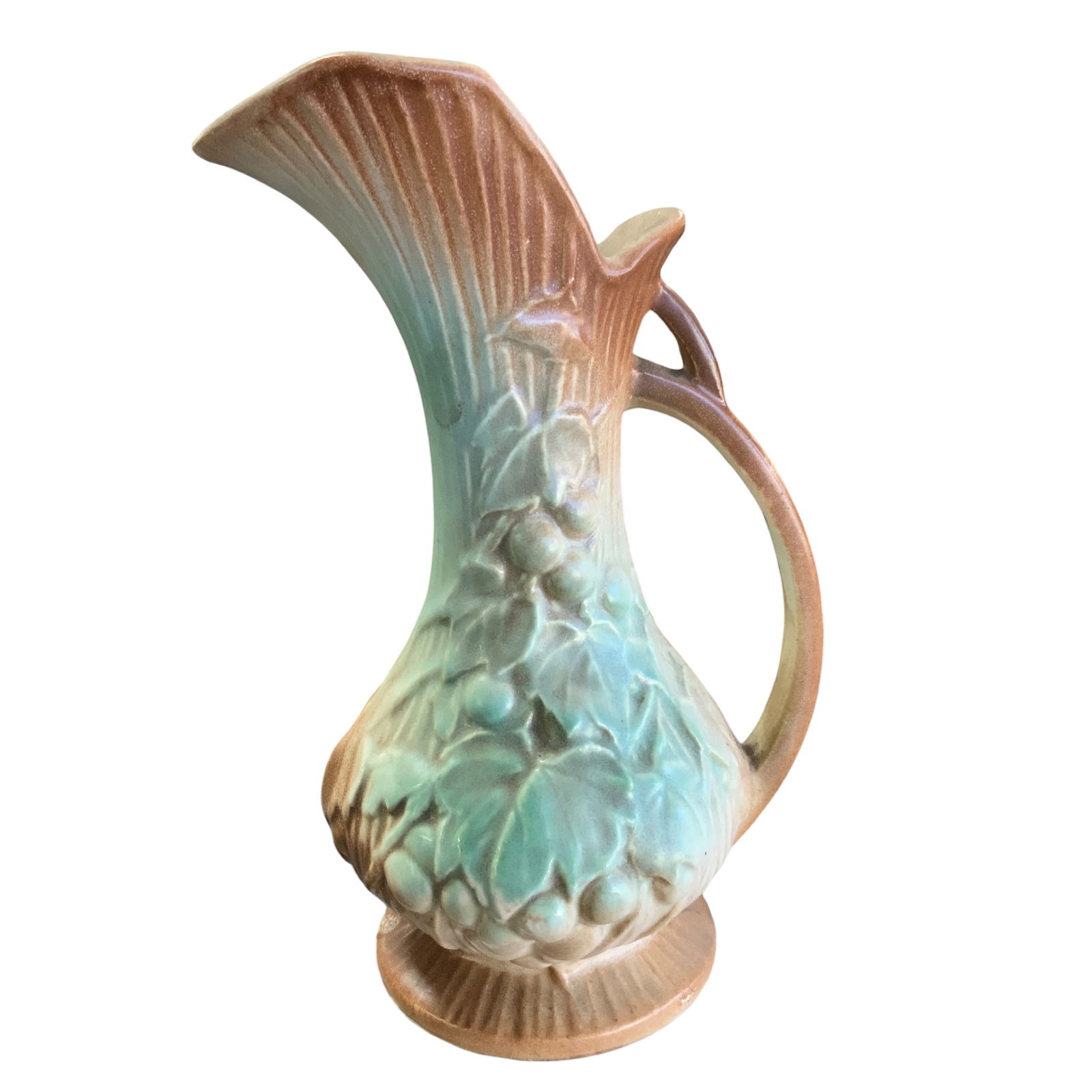 Vintage McCoy Ewer/Pitcher/Vase, Grapes (1 of 6)