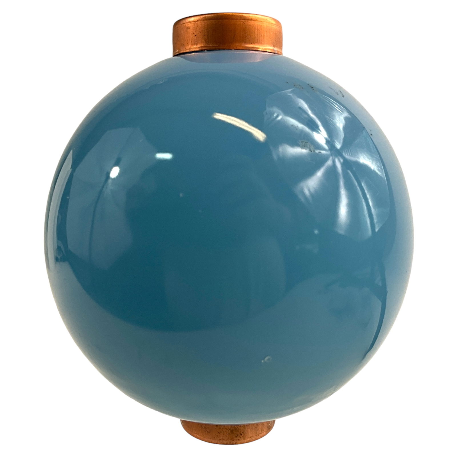 Lightning Ball, Blue Milk Glass (1 of 2)