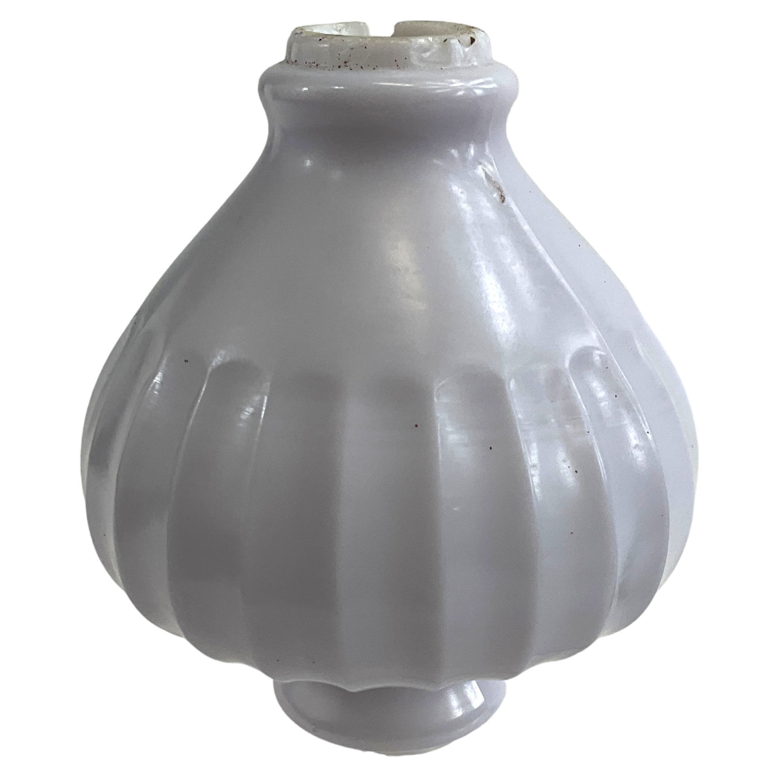 Lightning Ball, Light Lavender Milk Glass (1 of 3)