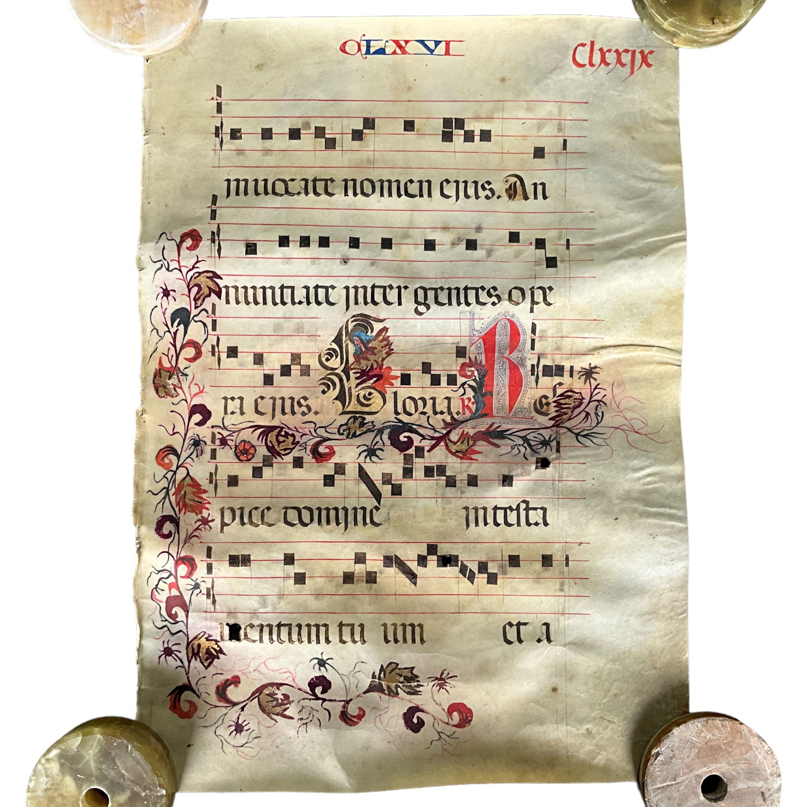 Antique Antiphonal Sheet Music (1 of 2)