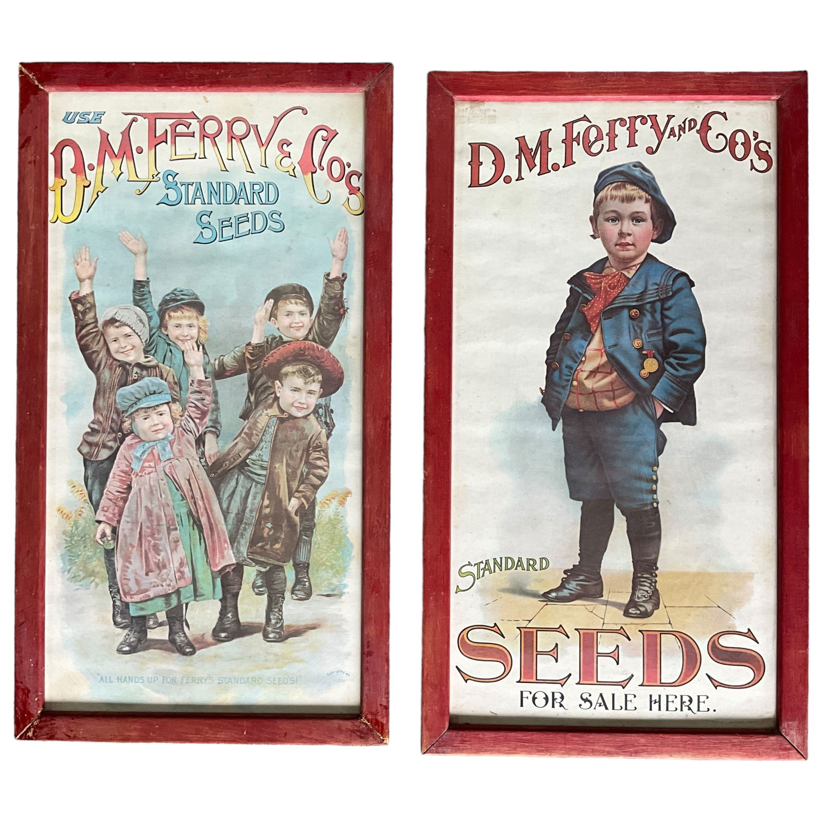 Vintage D M Ferry & Co Seed advertisements, Lot of 2 (1 of 4)