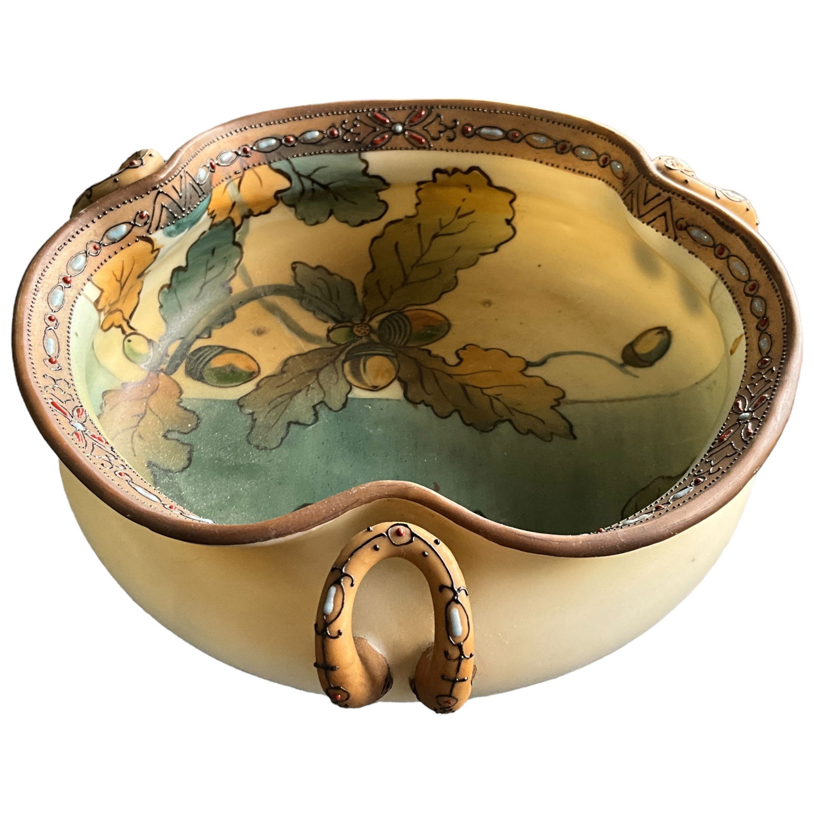 Nippon Porcelain Acorn Nut Dish (1 of 4)