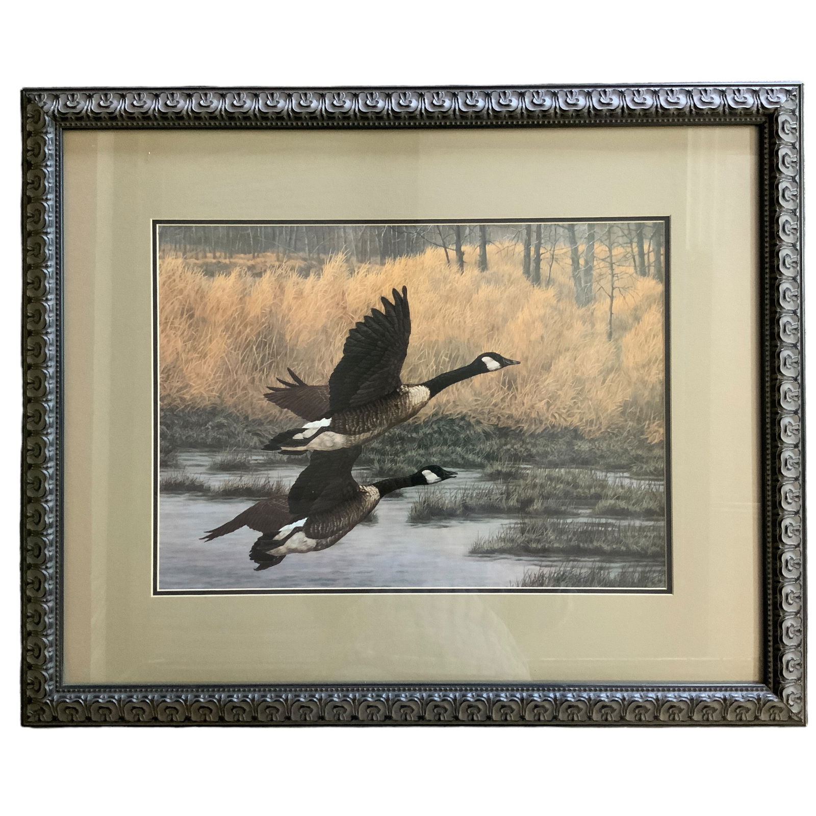 Christopher Forrest (b 1946), Wildlife Print, Canadian Geese (1 of 3)