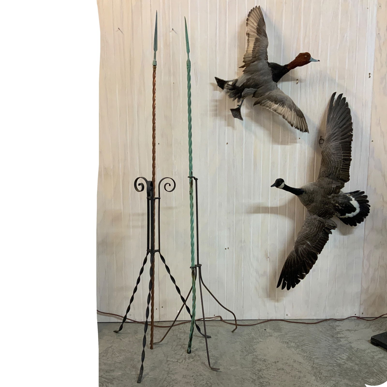 Antique Lightning Rods, Twisted Copper, Lot of 2 (1 of 3)