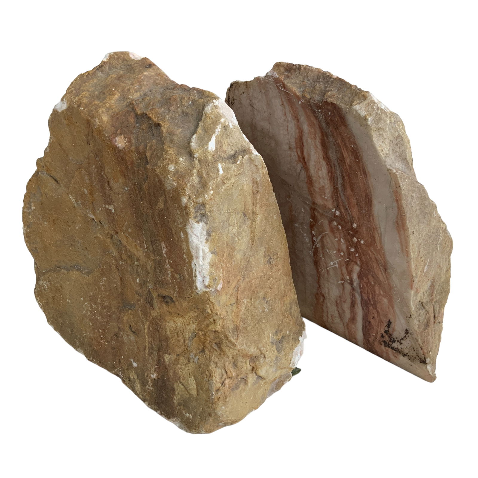 Marble Bookend Pair, Rosey Tone (1 of 8)