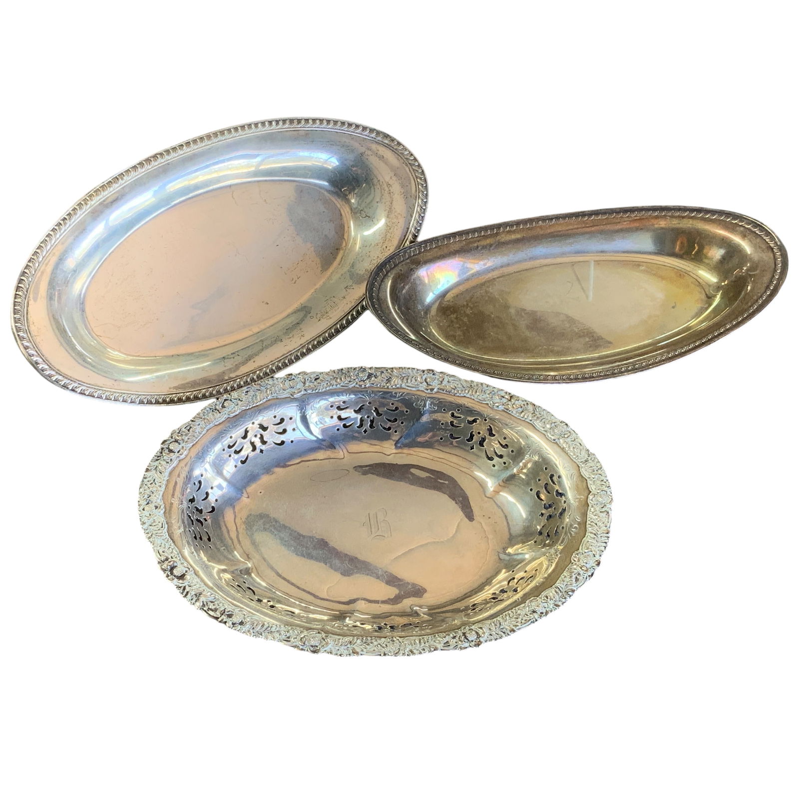 Sterling Oval Serving Dish, Tiffany & Co., Hunt-Hallmark, Lot of 3 (1 of 14)