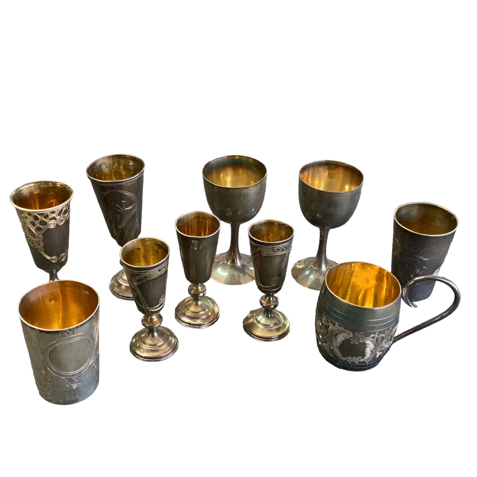 Cup/Kiddush Assortment, Lot of 10 (1 of 16)