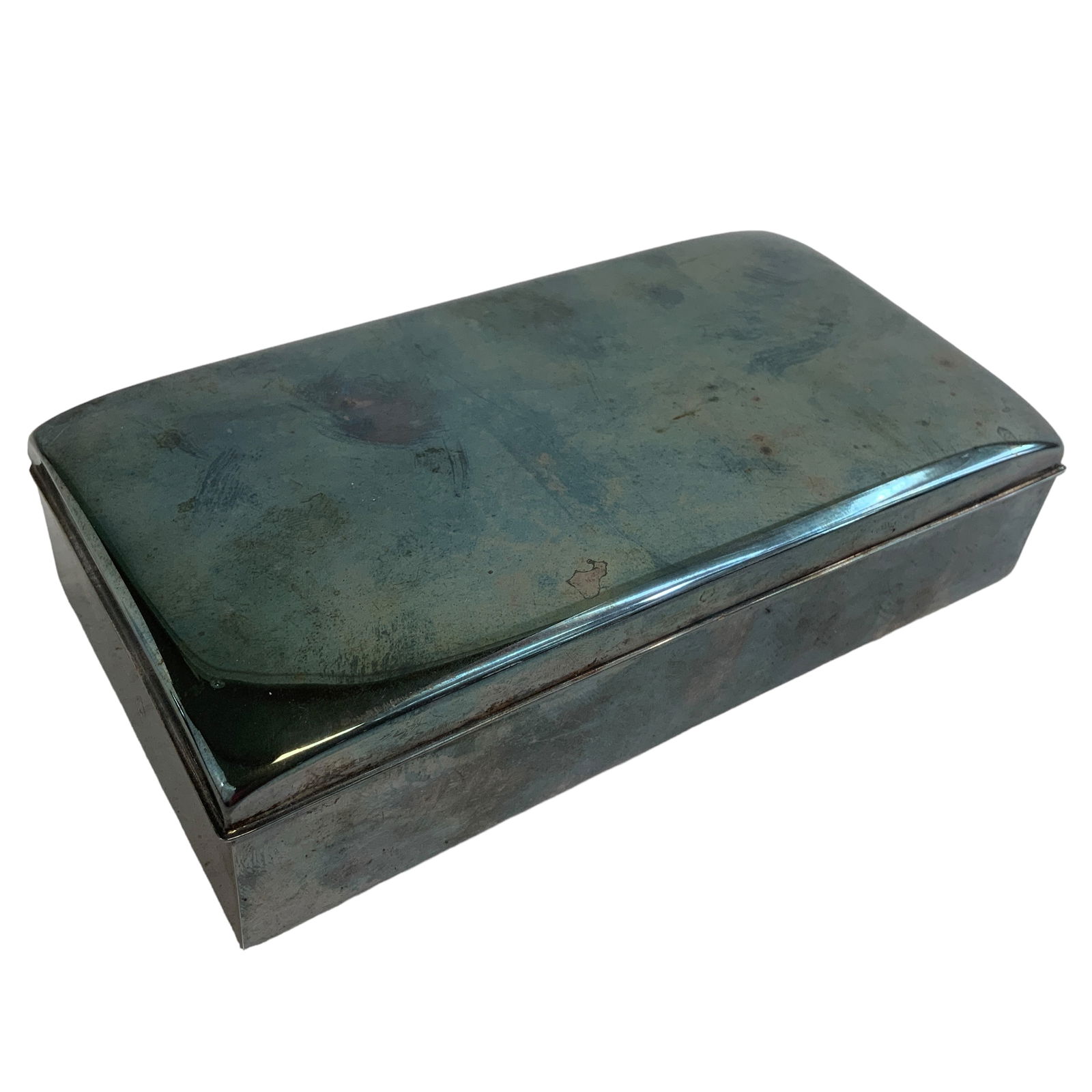 Silverplate Trinket Box, Cedar Lined, Poole Silver Co (1 of 6)