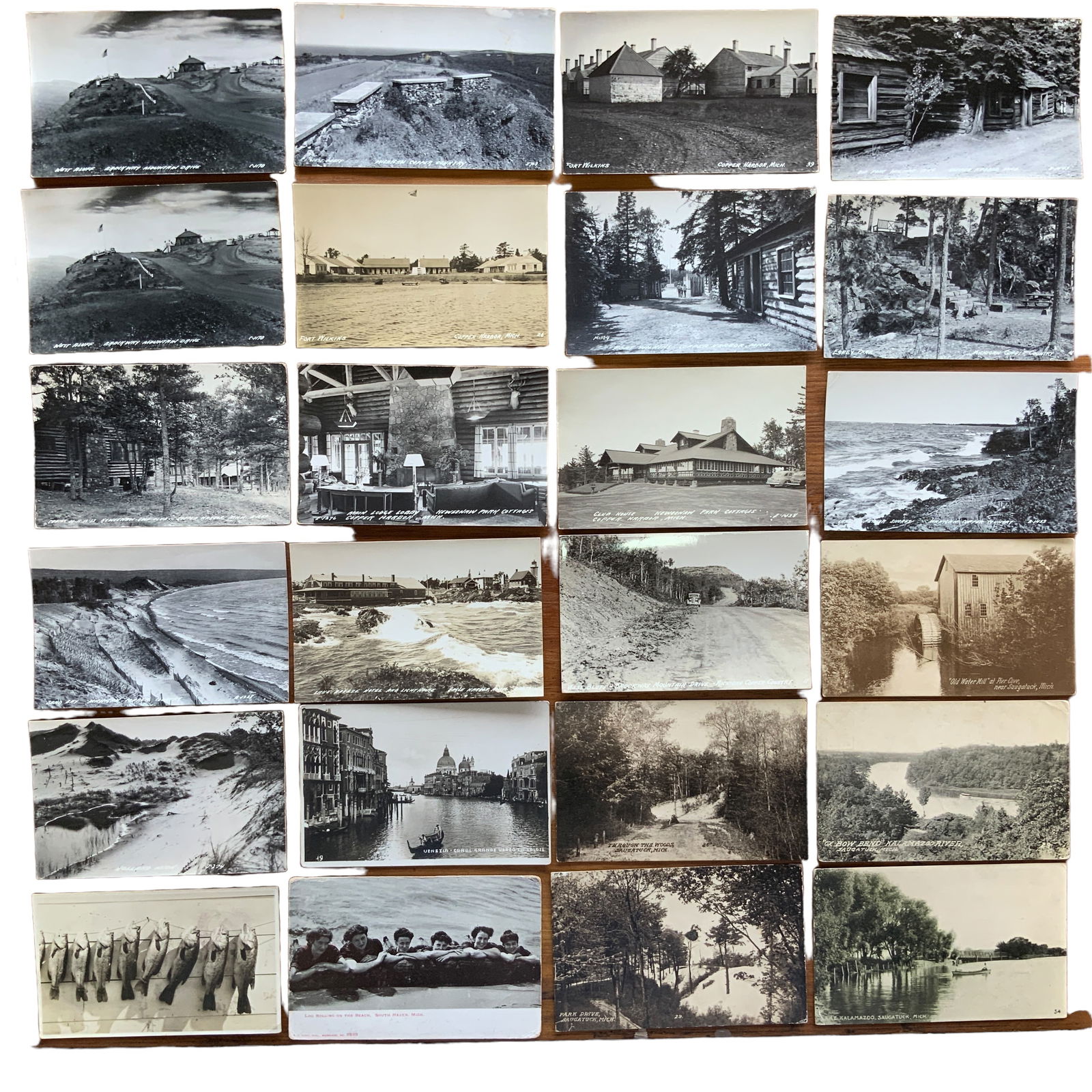 Large Group of Michigan Postcards- Saugatuck,, Copper Country (1 of 4)