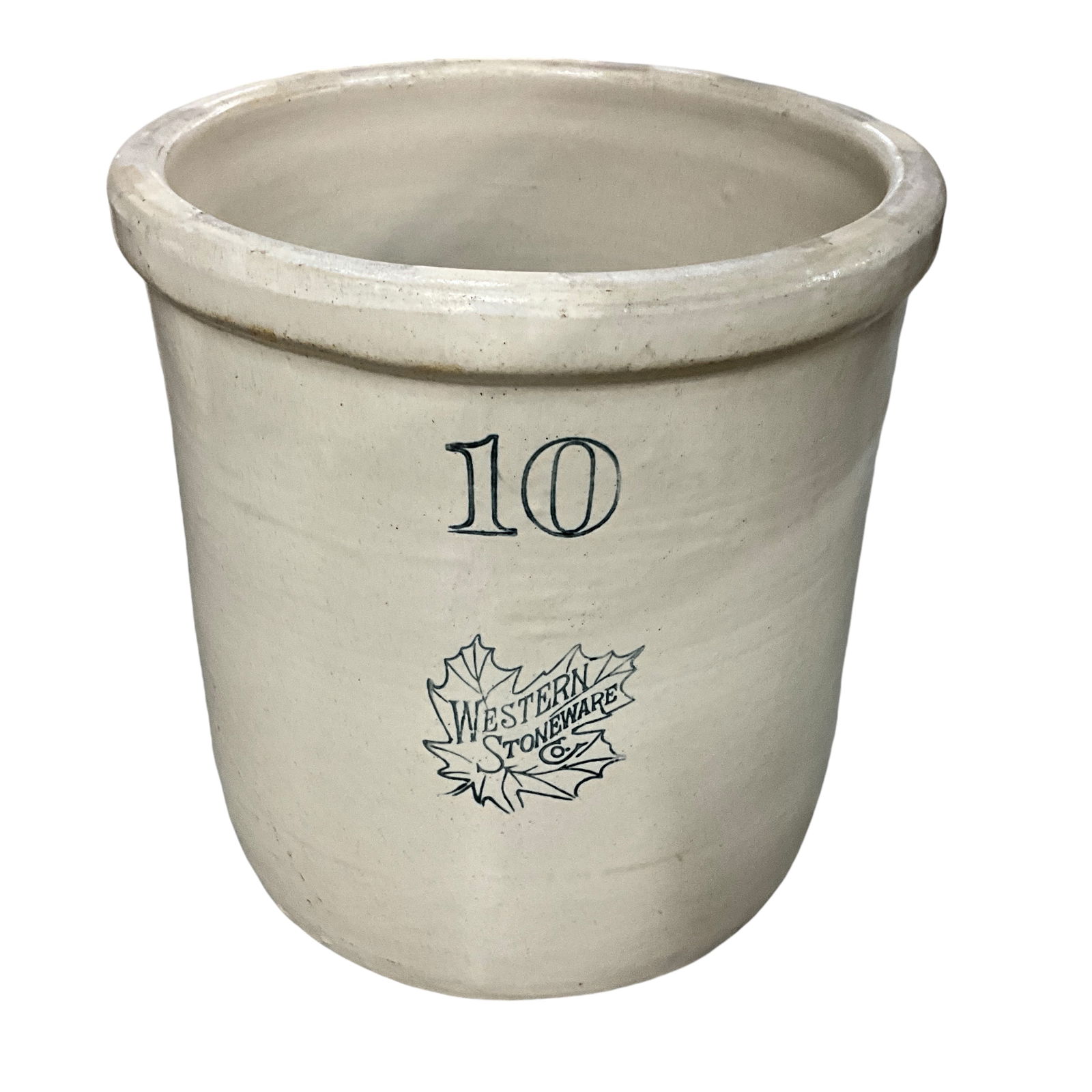 10 Gallon Western Stoneware Crock (1 of 2)