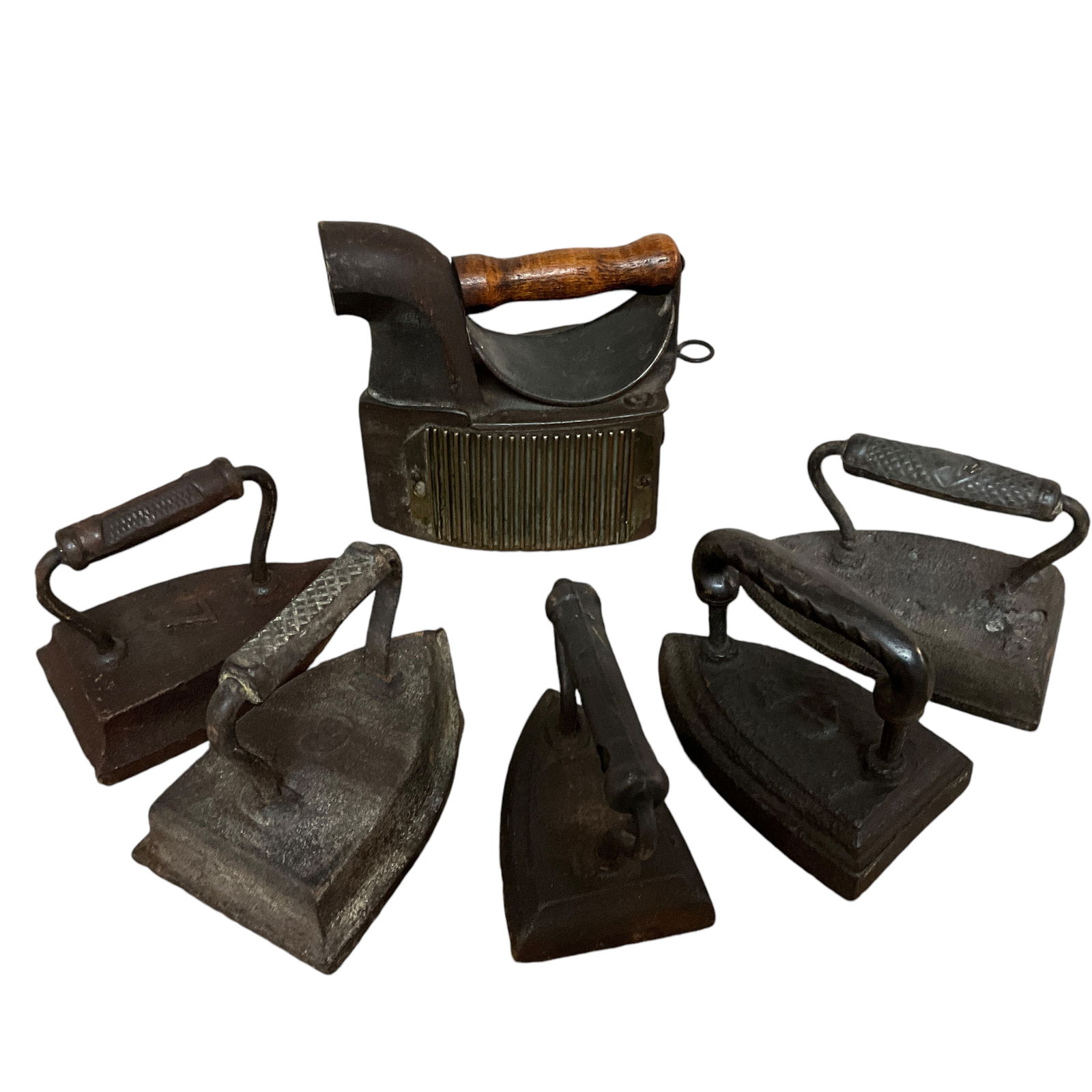 Lot of Sad Irons, Charcoal Iron (1 of 3)