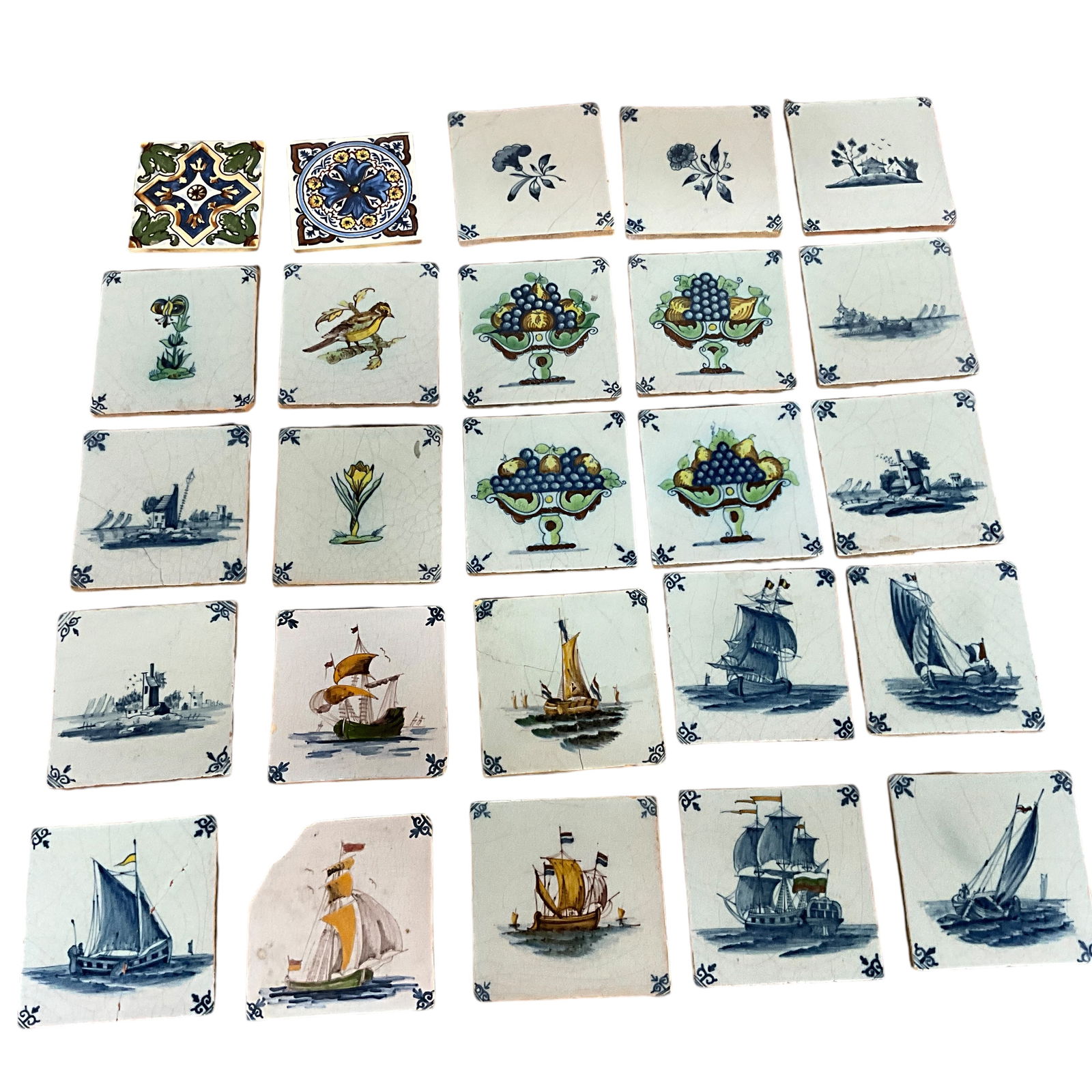 Lot of 23 Vintage Dutch Tiles (1 of 5)