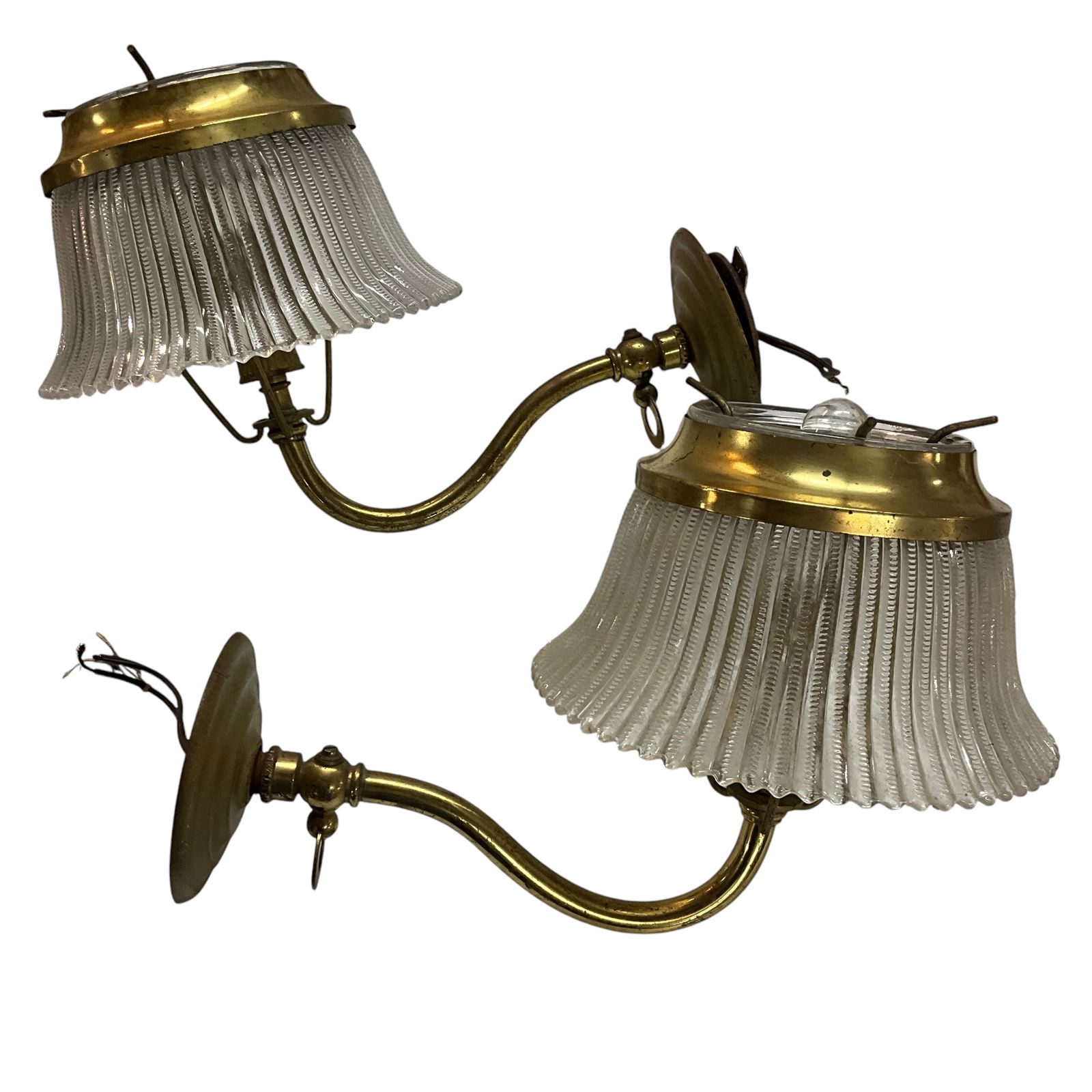 Pair of Converted Gas Wall Sconces (1 of 2)