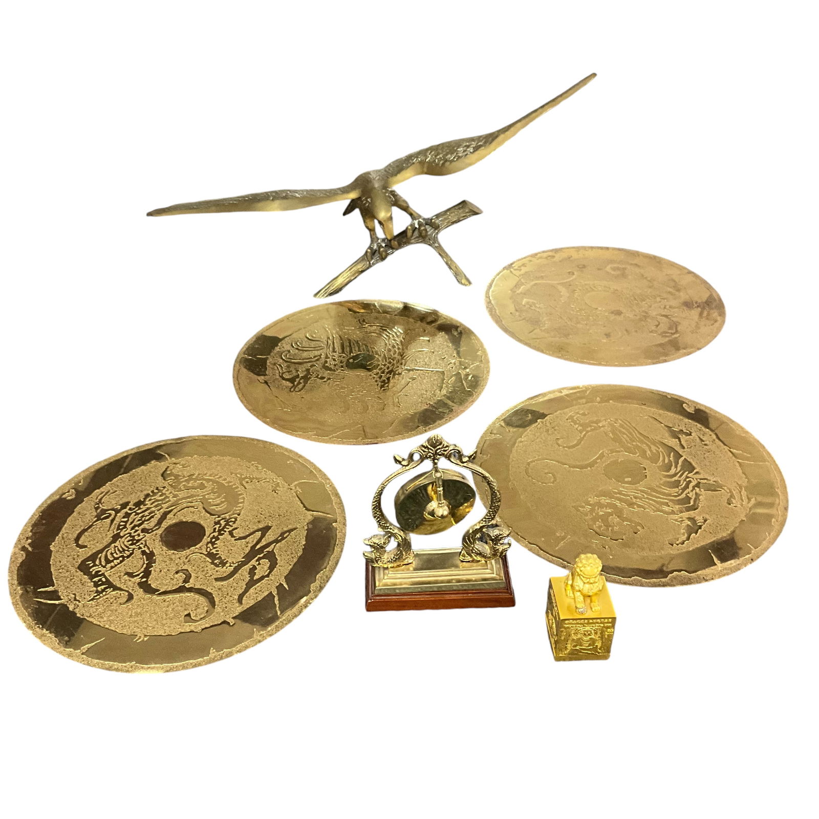 Lot of Asian Brass Items (1 of 7)