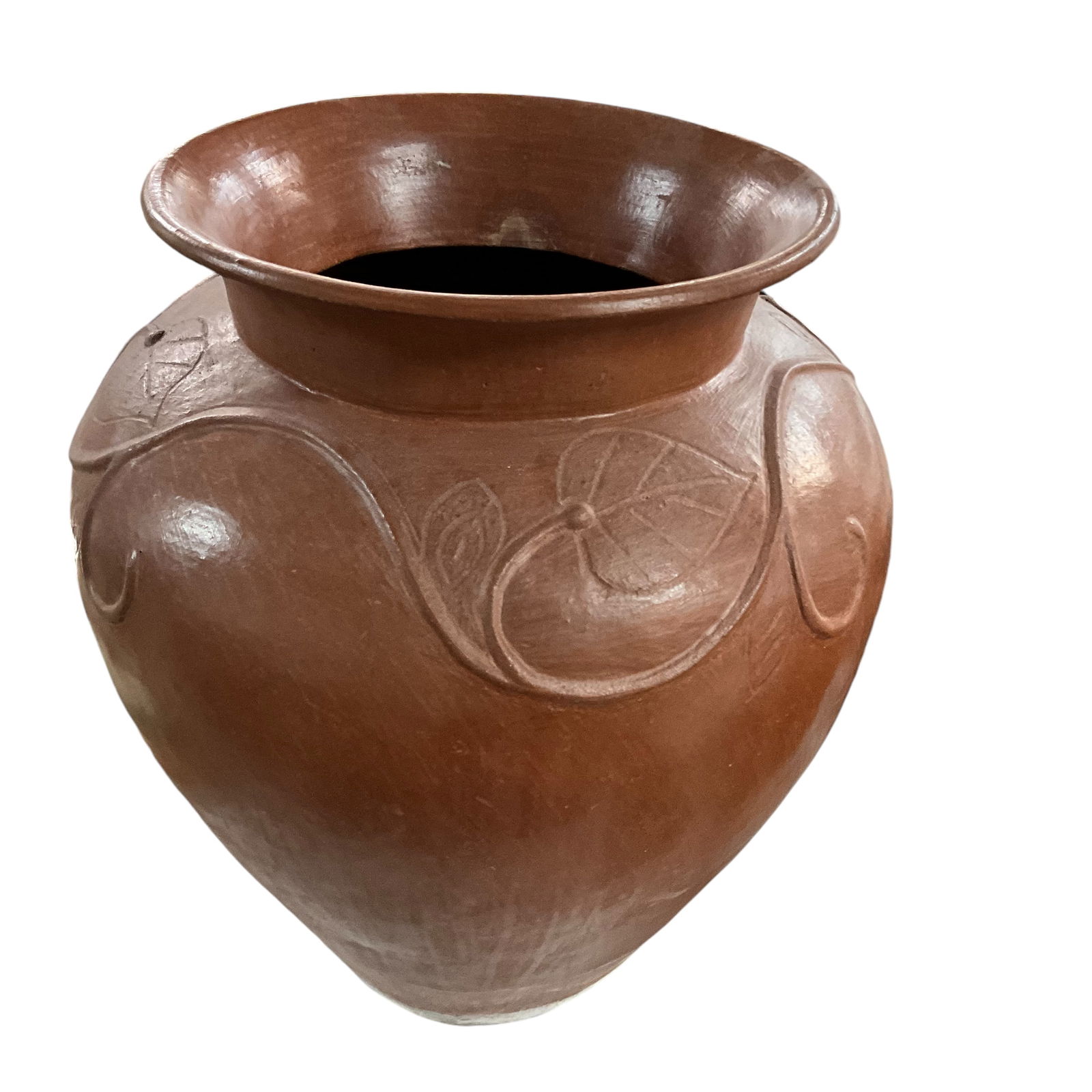Large Redware Urn or Pot (1 of 1)