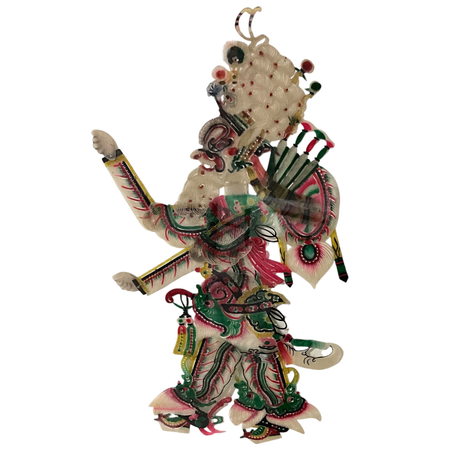 Framed Chinese Shadow Puppet (1 of 2)