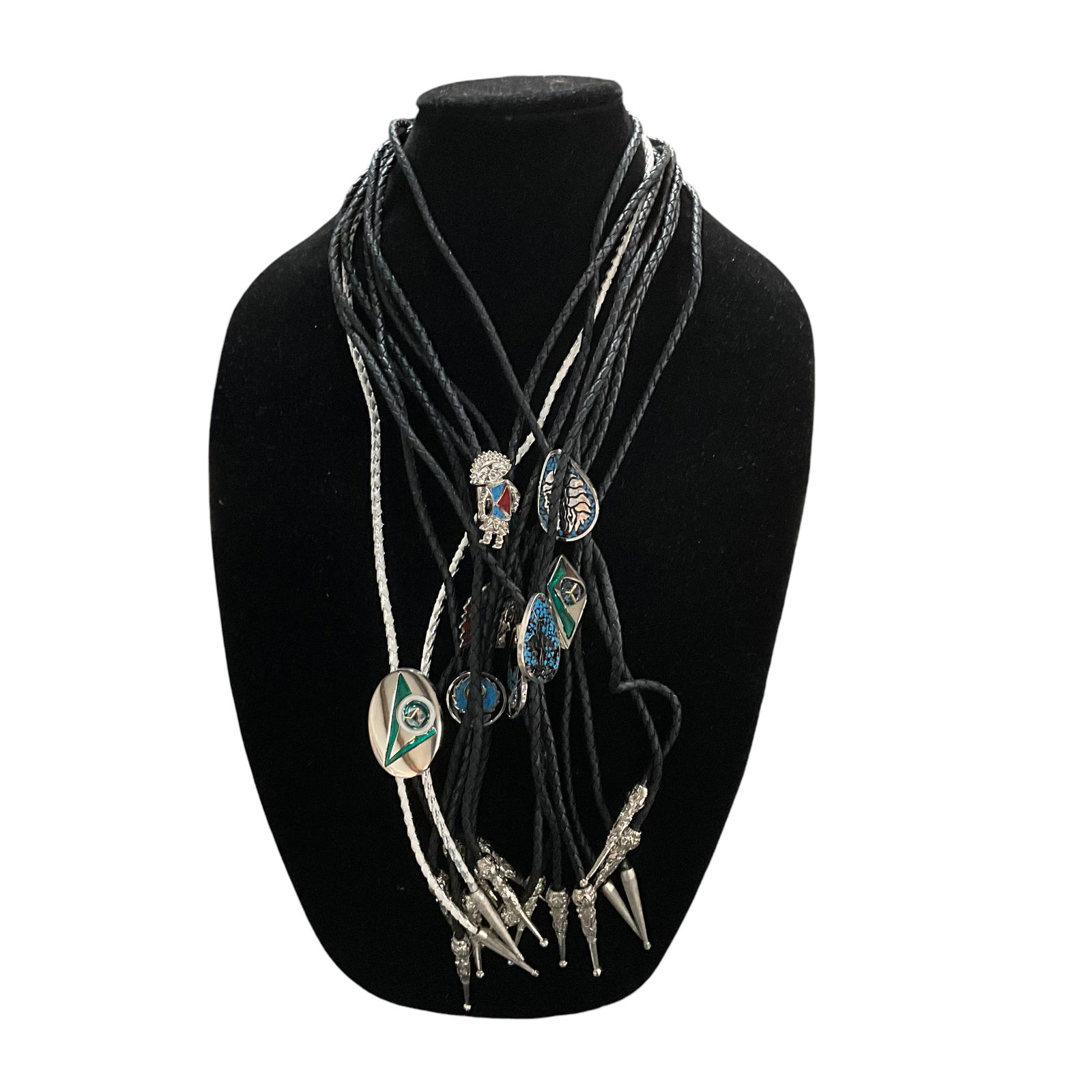 Lot of 8 Southwestern Style Bolo Ties (1 of 2)