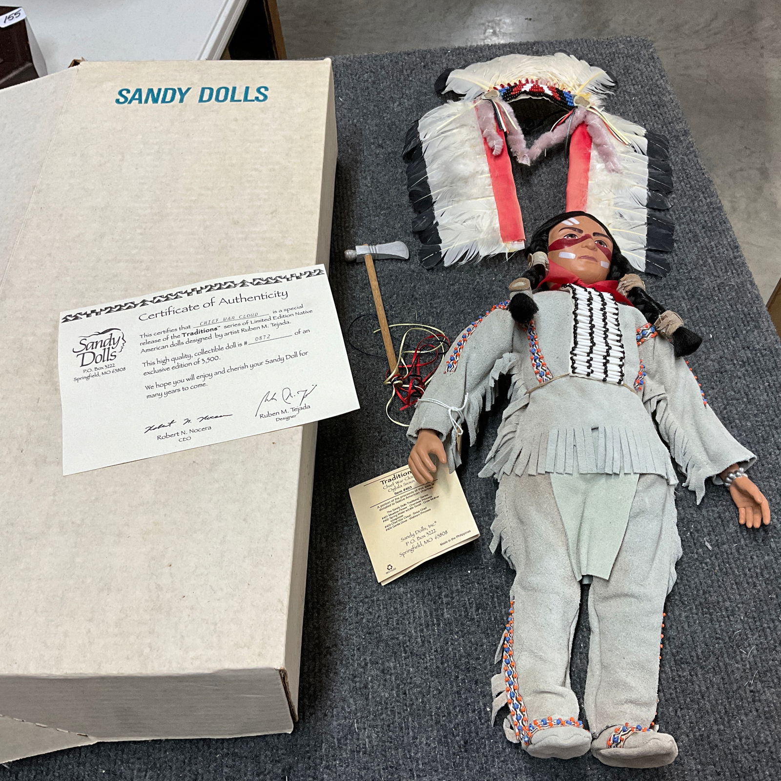 Sandy Dolls- Chief War Cloud Limited Edition Doll (1 of 1)