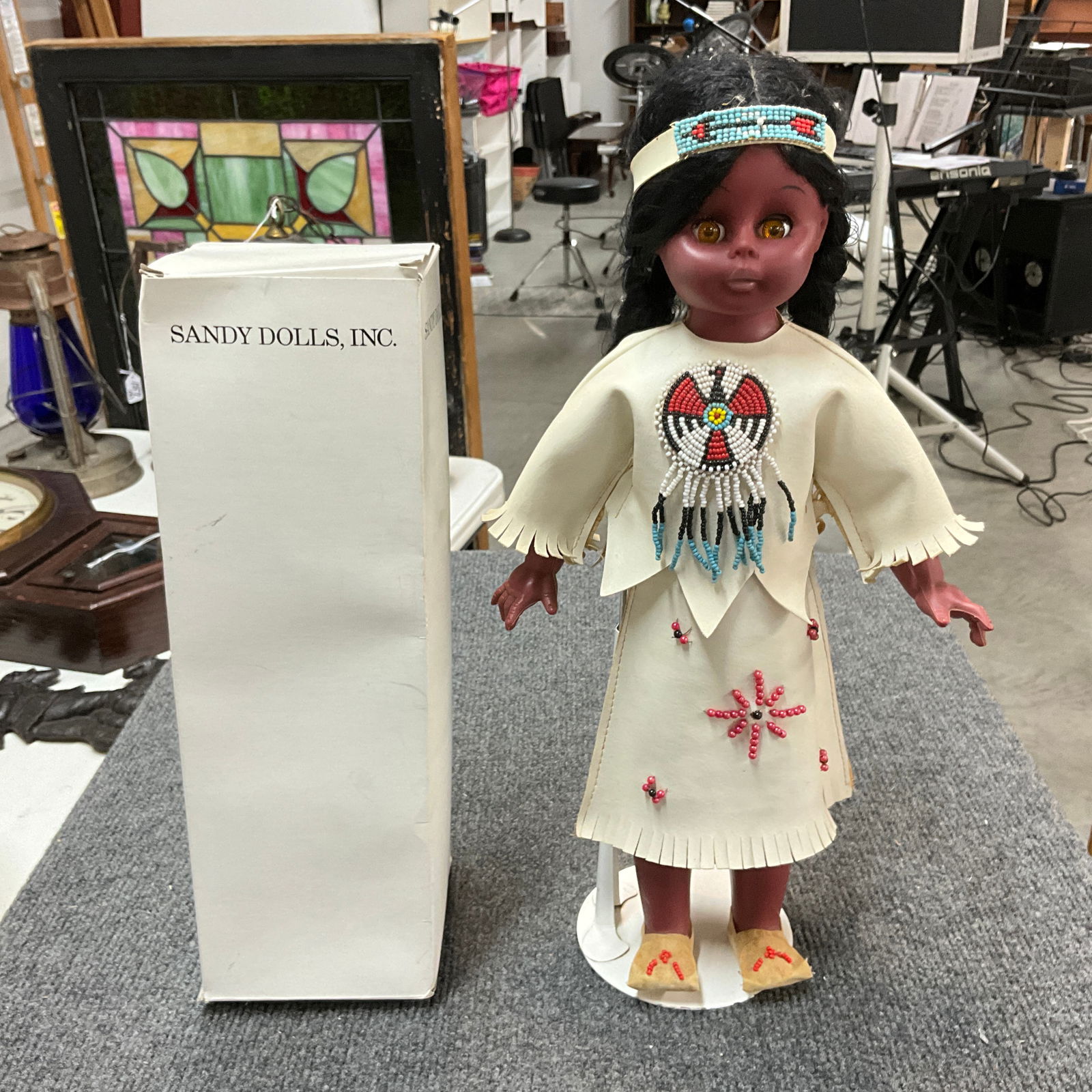 Two Sandy Native American Dolls (1 of 1)