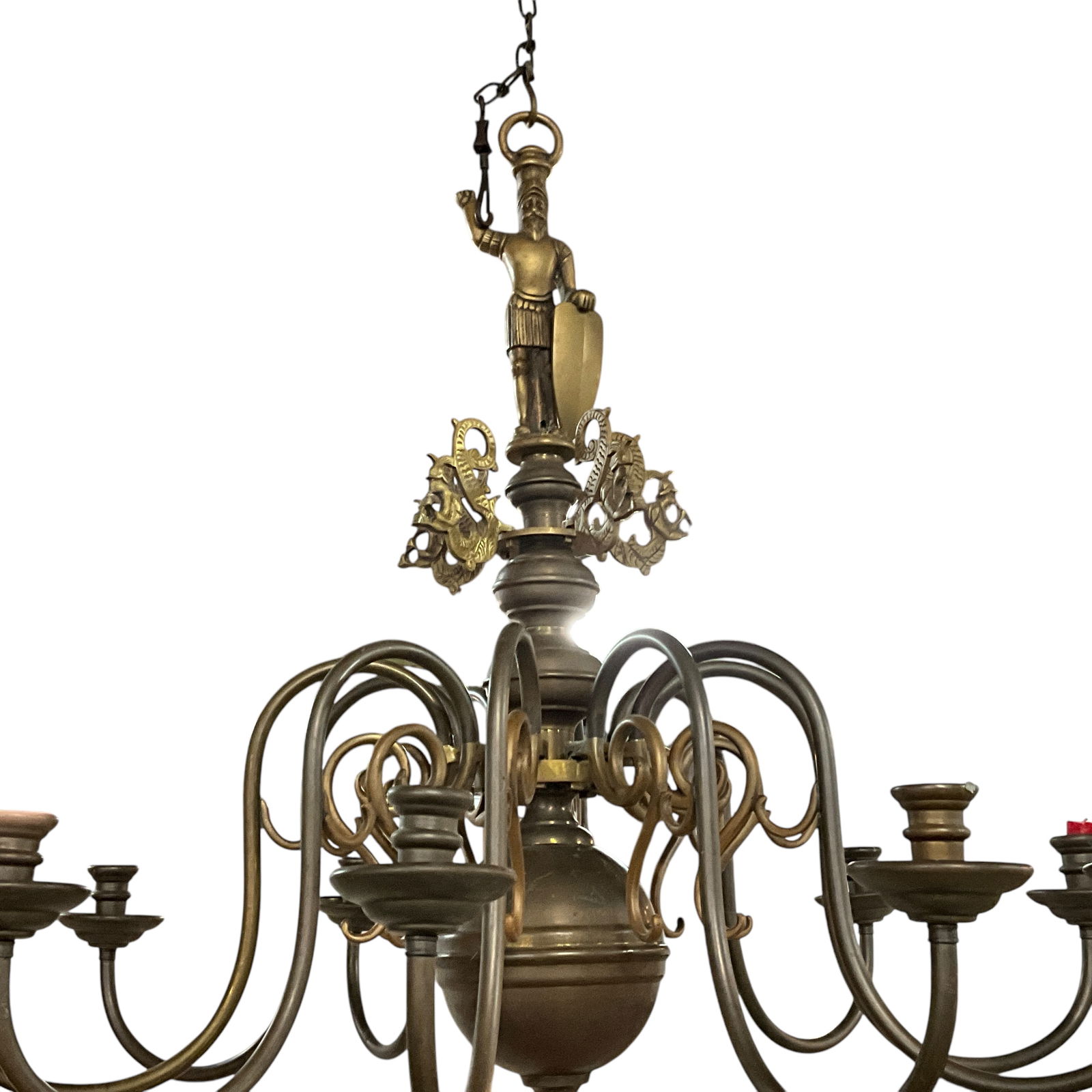 Large Brass Candelabra/Chandelier (1 of 3)