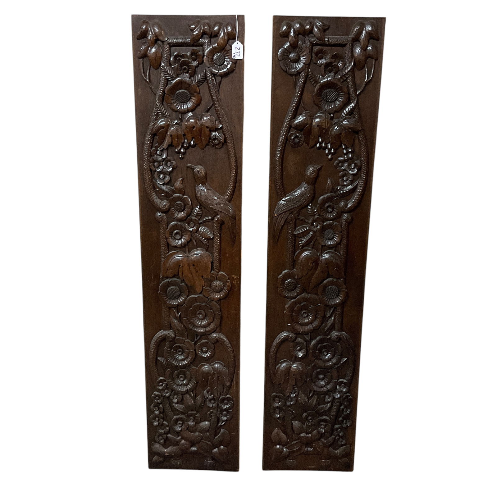 Pair of Carved Architectural panels (1 of 1)