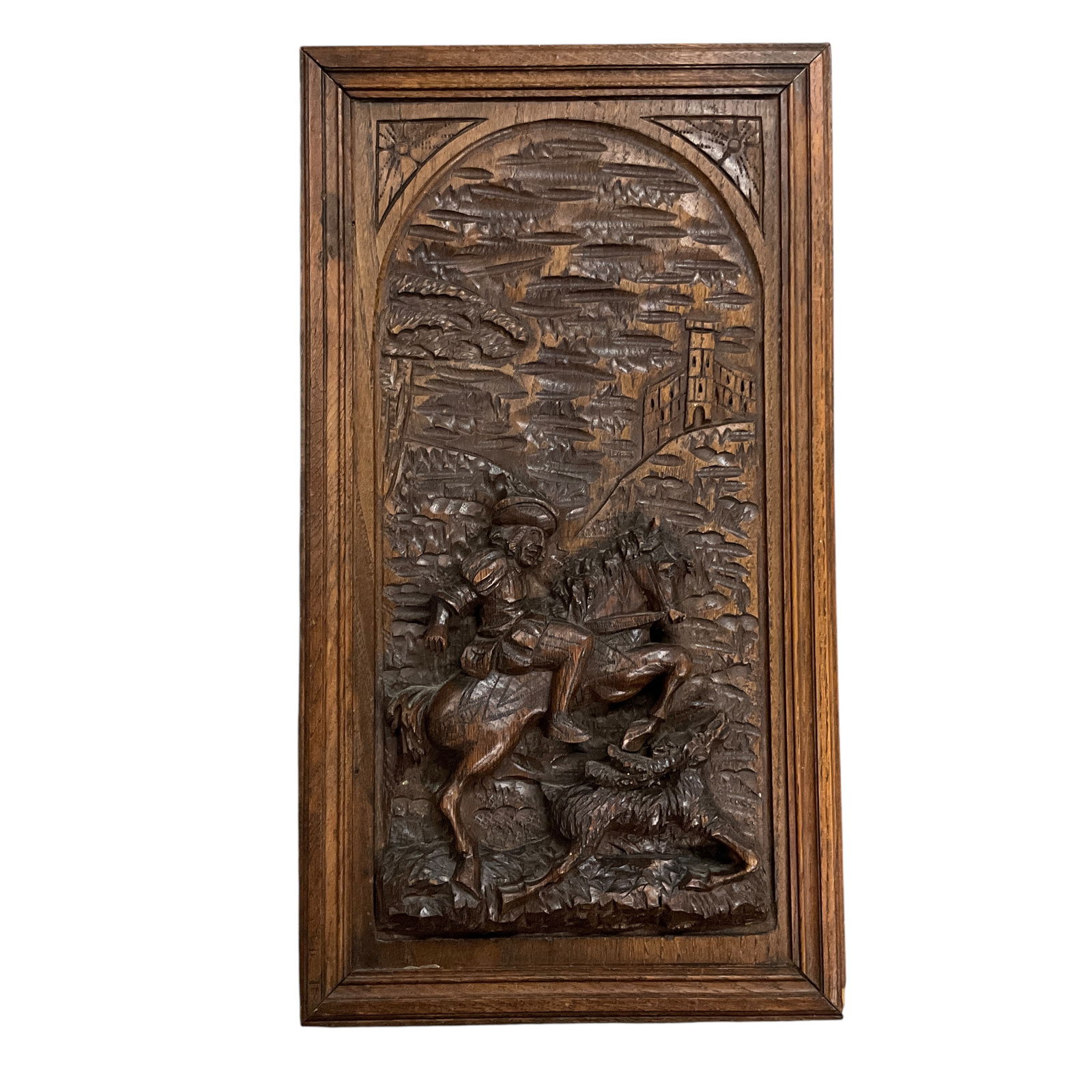 Carved Walnut Panel, Architectural Salvage (1 of 3)