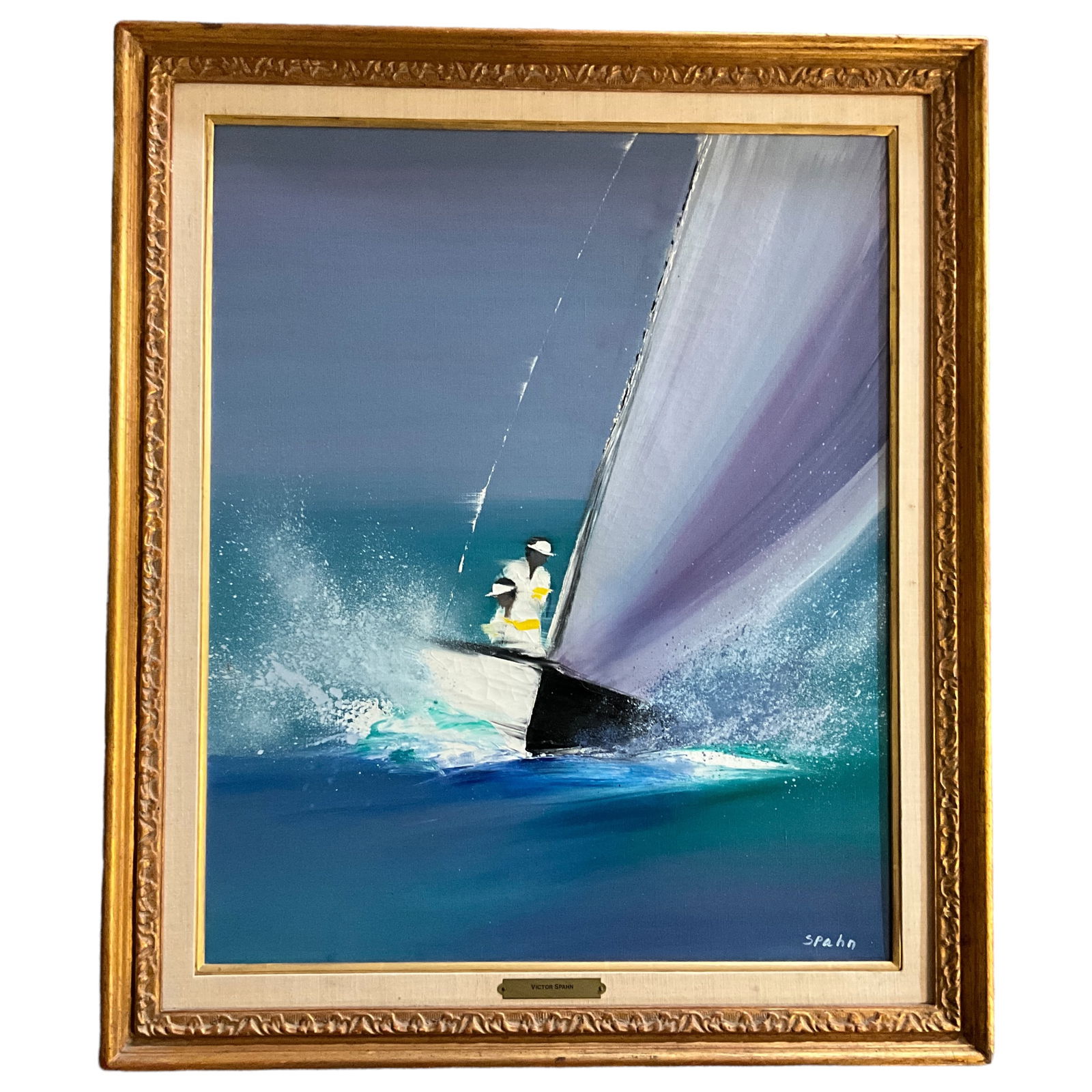 Victor Spahn (B 1949), Oil on Canvas, Sailing (1 of 4)