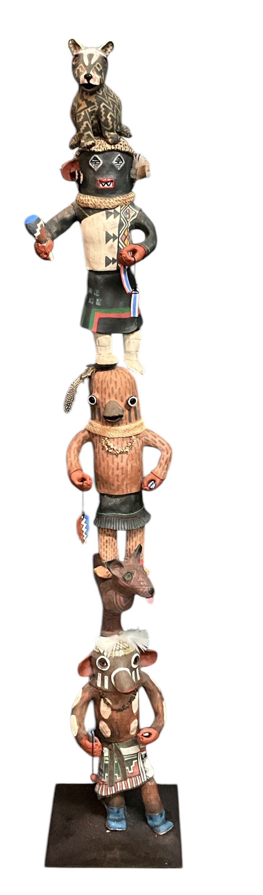 Molly Heizer (American, B. 1956) Kachina Totem (1 of 9)