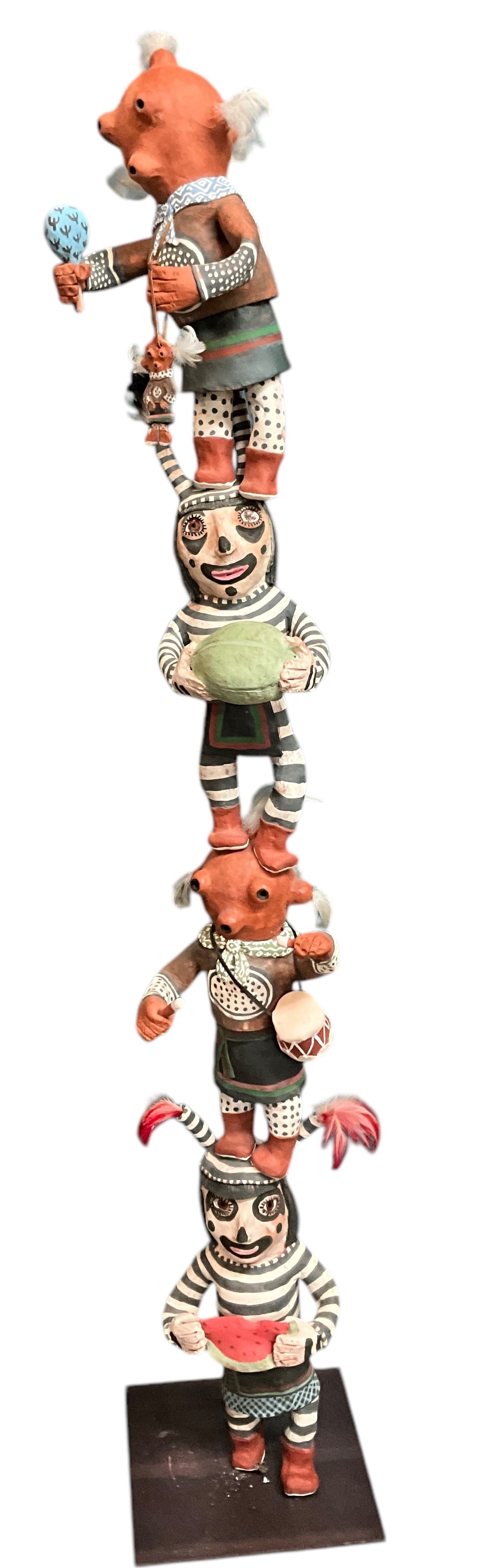 Molly Heizer (American, B. 1956) Kachina Totem (1 of 8)