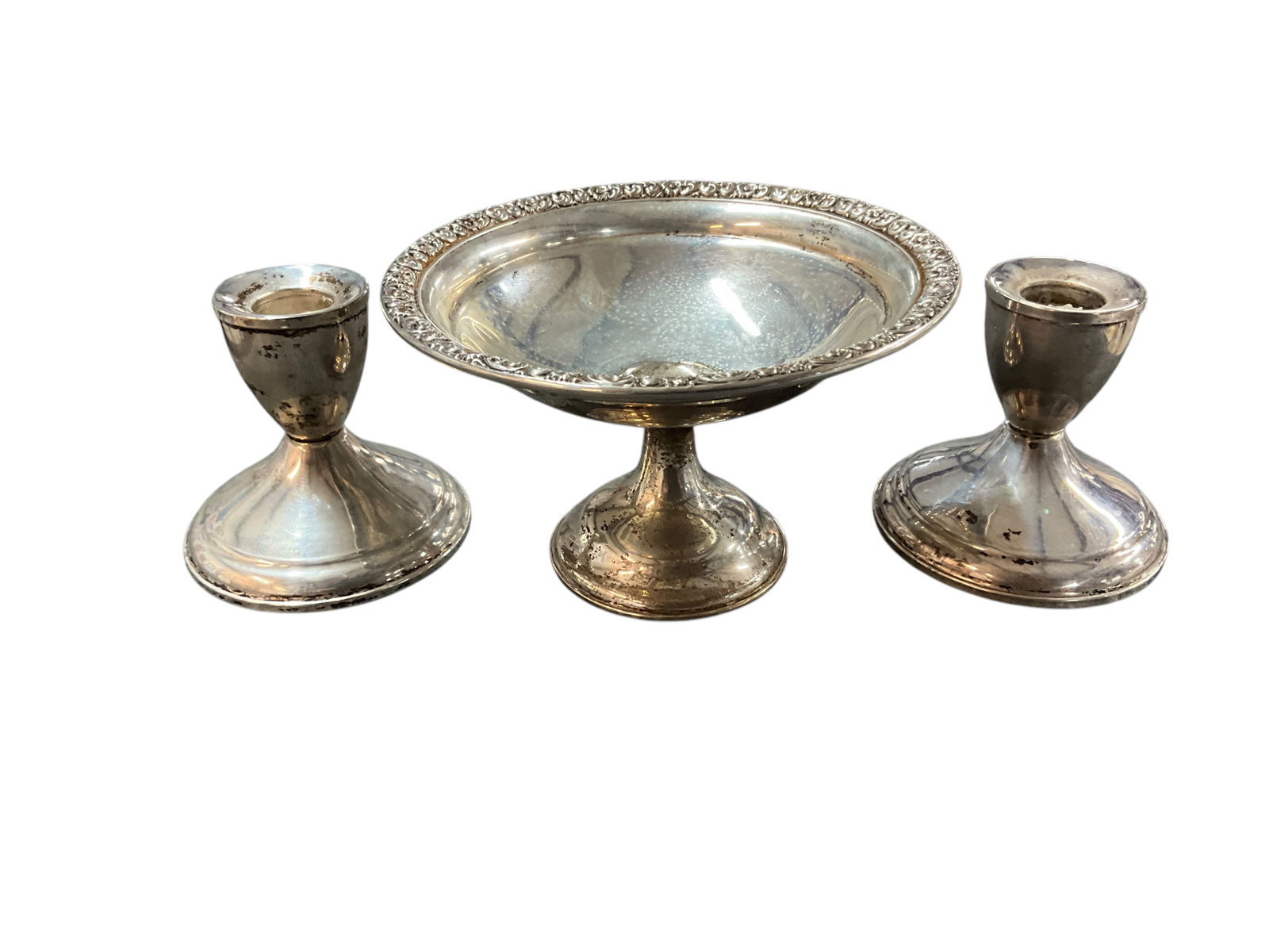 Sterling Candlesticks, Compote (1 of 6)