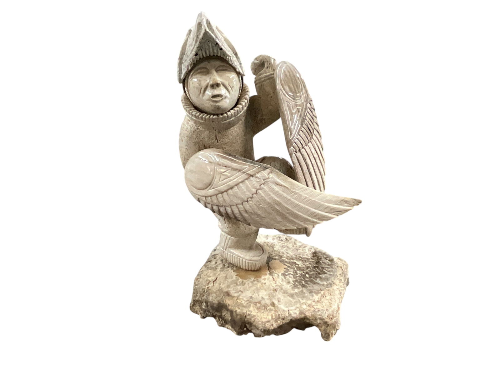 Native American Stone/Bone carved Eagle Dancer (1 of 7)