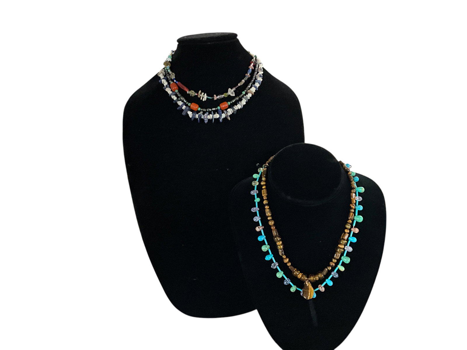 Five Southwestern Beaded Necklaces (1 of 6)