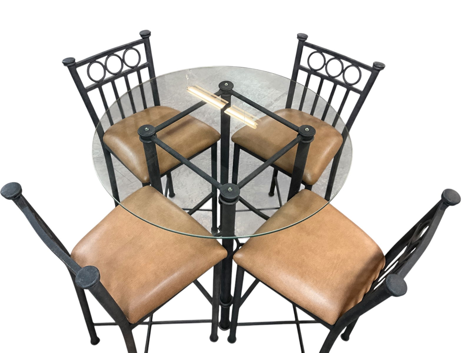Hi-Top Bistro Table & 4 Chairs (1 of 4)