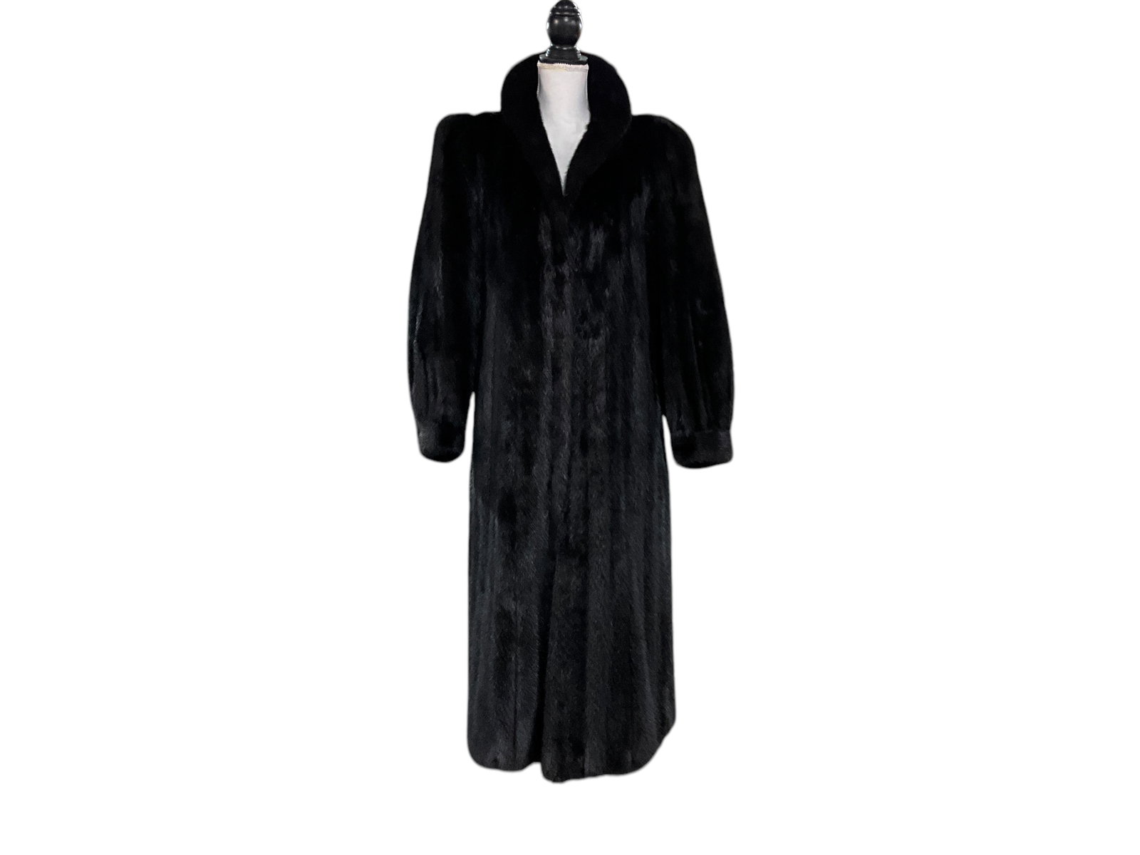 Long Fur Coat, Size L (1 of 7)