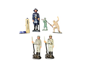 Group of 6 Metal Toy Soldiers- Civil War