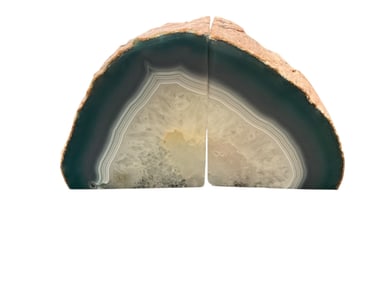Sliced/Polished Geode Bookends