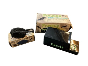 "Spooky Spider" Wind-up Toy, and "Fingers" Wind-up Bank