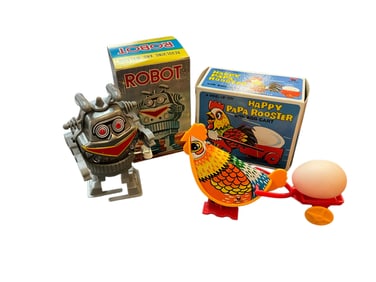 1960's Lithographed Tin & Plastic Wind-Up Toys