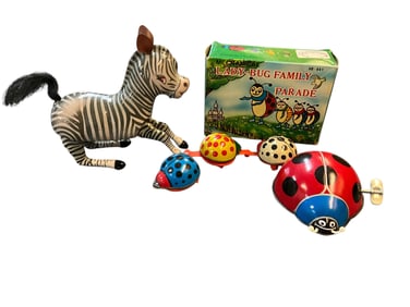 1960's- 1970's Lithographed Tin & Plastic Wind-Up Toys