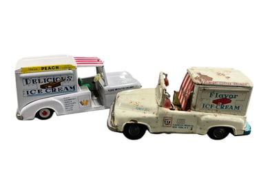 Two Friction Motor Ice Cream Trucks